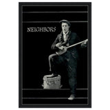 Da Vinci Pop Art Wall art print | Neighbors 1920 - Framed Canvas - 50x75 cm / 20x30″ - Black frame