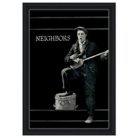 Da Vinci Pop Art Wall art print | Neighbors 1920 - Framed Canvas - 30x45 cm / 12x18″ - Black frame