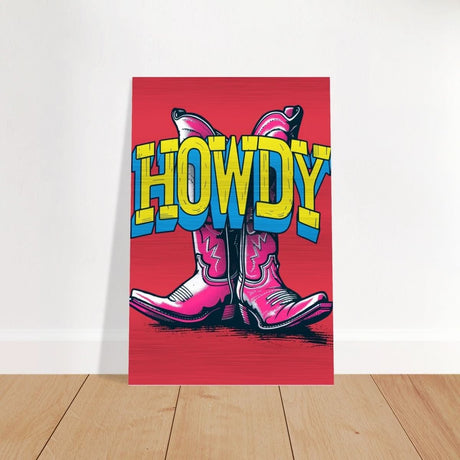 Da Vinci Pop Art Wall art print | Pop Art | Howdy - Brushed Aluminum Print - 30x45 cm / 12x18″ - 