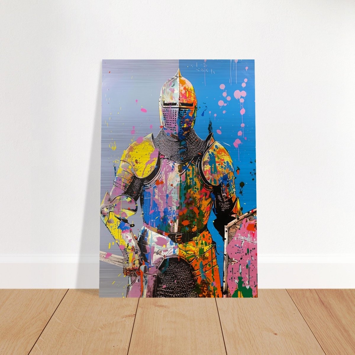 Da Vinci Pop Art Wall art print | Pop Art - Brushed Aluminum Print - 30x45 cm / 12x18″ - 
