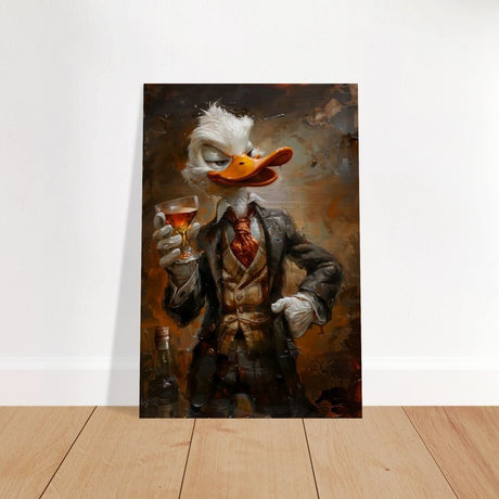 Da Vinci Pop Art Wall art print | Scrooge McDuck - Brushed Aluminum Print - 60x90 cm / 24x36″ - 