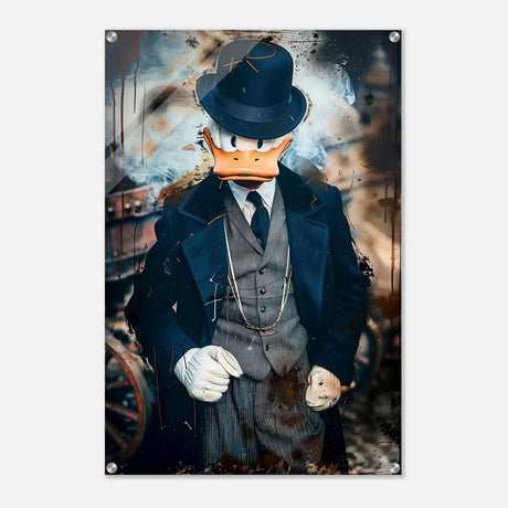 Da Vinci Pop Art Wall art print | Scrooge McDuck - Acrylic Print - 60x90 cm / 24x36″ - 