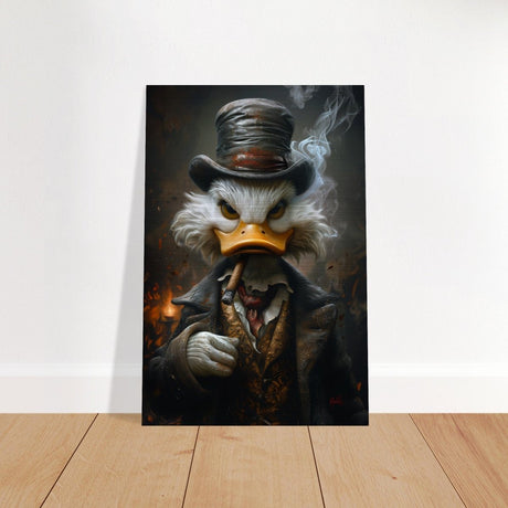 Da Vinci Pop Art Wall art print | Scrooge McDuck - Brushed Aluminum Print - 30x45 cm / 12x18″ - 