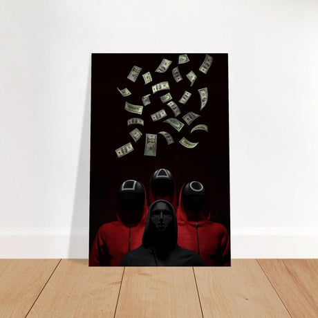 Da Vinci Pop Art Wall art Print | Squid Game - Brushed Aluminum Print - 40x60 cm / 16x24″ - 