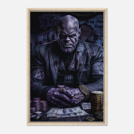 Da Vinci Pop Art Wall art print | Thanos - Framed Canvas - 60x90 cm / 24x36″ - Wood frame