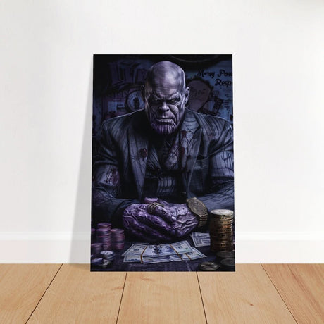 Da Vinci Pop Art Wall art print | Thanos - Brushed Aluminum Print - 40x60 cm / 16x24″ - 