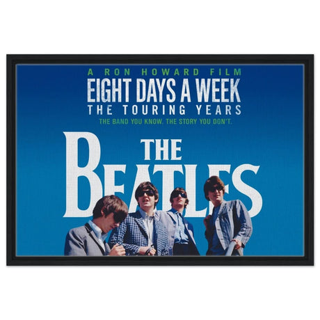 Da Vinci Pop Art wall art print | The Beatles | Eight Days a Week | The Touring Years - Framed Canvas - 50x75 cm / 20x30″ - Black frame