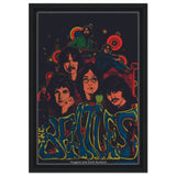Da Vinci Pop Art wall art print | The Beatles | Rock Music | Vintage Poster - Framed Canvas - 30x45 cm / 12x18″ - Black frame