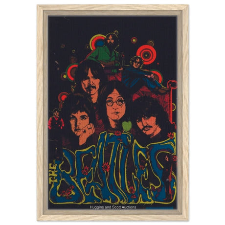Da Vinci Pop Art wall art print | The Beatles | Rock Music | Vintage Poster - Framed Canvas - 30x45 cm / 12x18″ - Wood frame