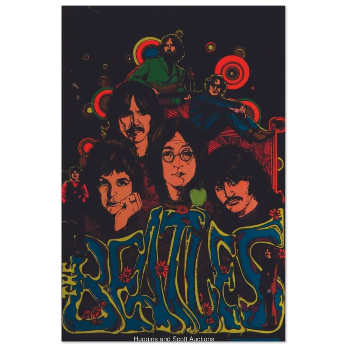 Da Vinci Pop Art wall art print | The Beatles | Rock Music | Vintage Poster - Wood Prints - 60x90 cm / 24x36″ - 