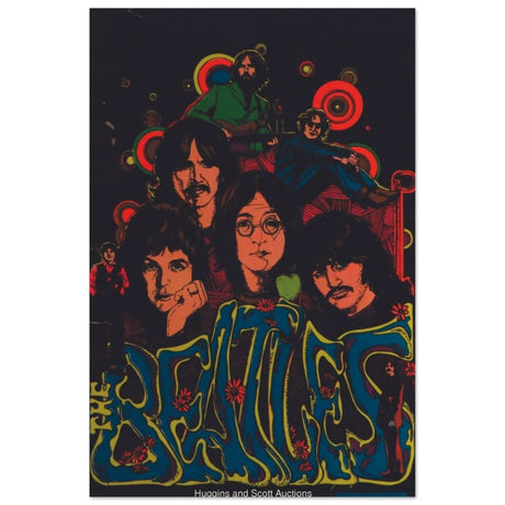 Da Vinci Pop Art wall art print | The Beatles | Rock Music | Vintage Poster - Wood Prints - 60x90 cm / 24x36″ - 