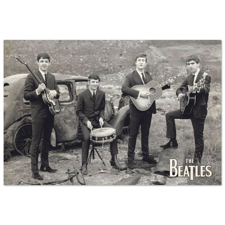 Da Vinci Pop Art wall art print | The Beatles | Rock Music - Wood Prints - 40x60 cm / 16x24″ - 