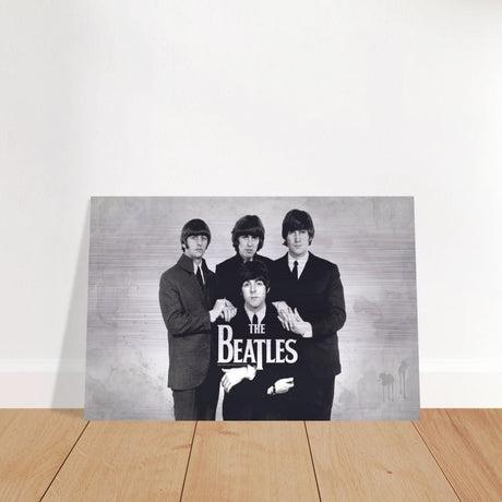 Da Vinci Pop Art wall art print | The Beatles | Rock Music - Brushed Aluminum Print - 40x60 cm / 16x24″ - 