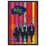 Da Vinci Pop Art wall art print | The Beatles | Rock Music - Framed Canvas - 60x90 cm / 24x36″ - Black frame