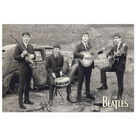 Da Vinci Pop Art wall art print | The Beatles | Rock Music - Wood Prints - 30x45 cm / 12x18″ - 
