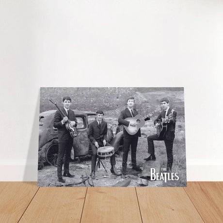 Da Vinci Pop Art wall art print | The Beatles | Rock Music - Brushed Aluminum Print - 30x45 cm / 12x18″ - 