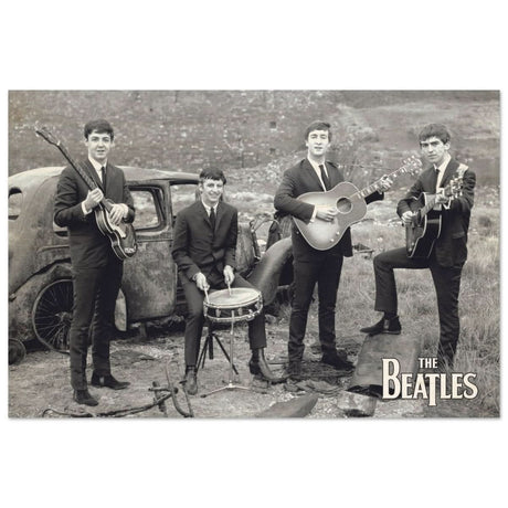 Da Vinci Pop Art wall art print | The Beatles | Rock Music - Wood Prints - 50x75 cm / 20x30″ - 