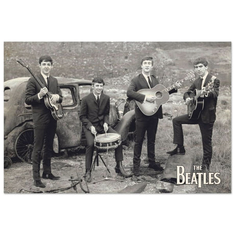 Da Vinci Pop Art wall art print | The Beatles | Rock Music - Wood Prints - 60x90 cm / 24x36″ - 