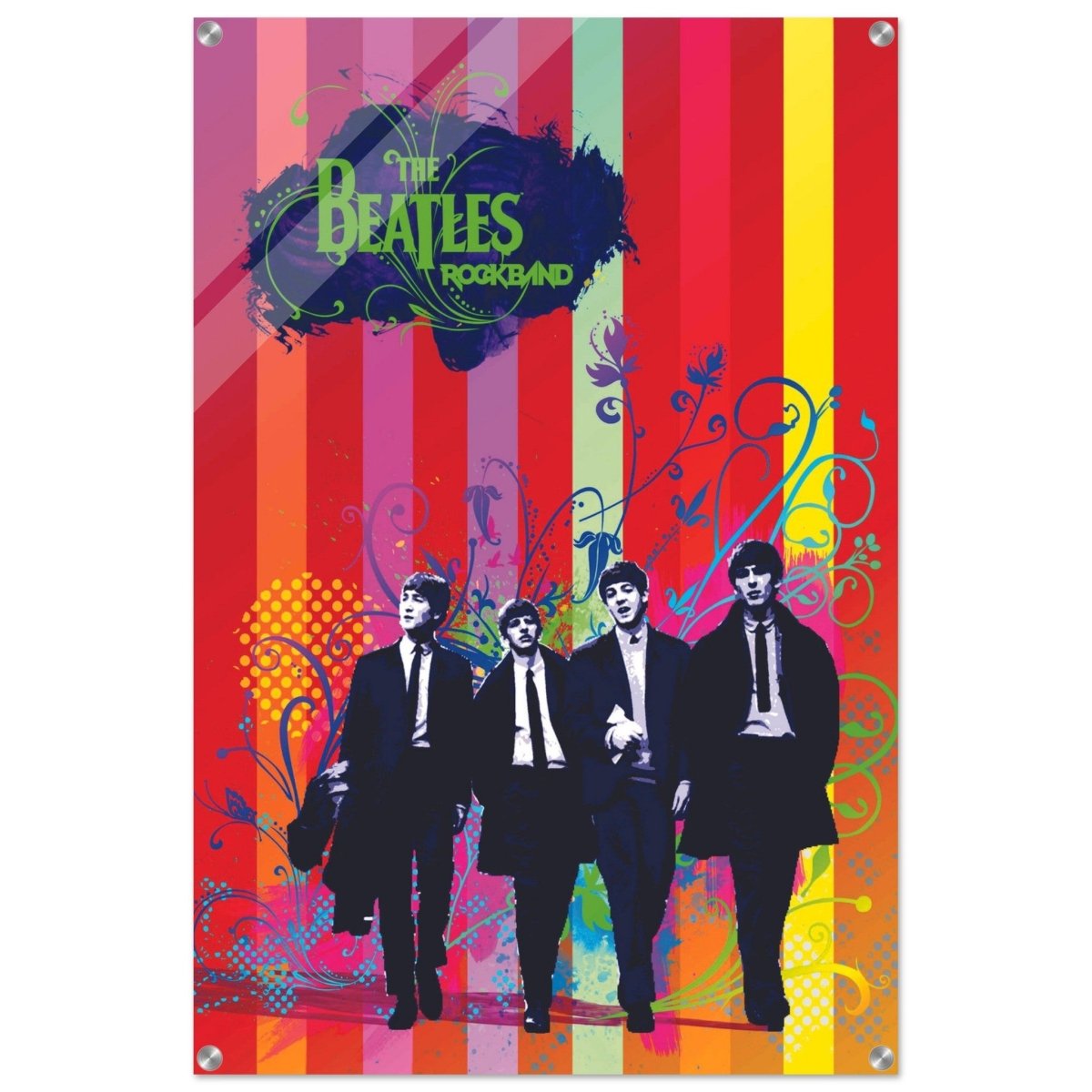 Da Vinci Pop Art wall art print | The Beatles | Rock Music - Acrylic Print - 60x90 cm / 24x36″ - 