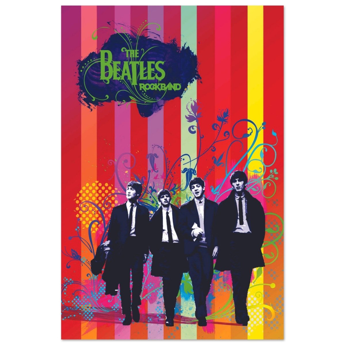 Da Vinci Pop Art wall art print | The Beatles | Rock Music - Aluminum Print - 30x45 cm / 12x18″ - 