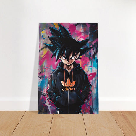 Da Vinci Pop Art Wall art print | Vegeta - Brushed Aluminum Print - 40x60 cm / 16x24″ - 