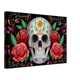 Da Vinci Pop art wall art Print | Vivid Skullscape - Canvas - 30x45 cm / 12x18″ - 