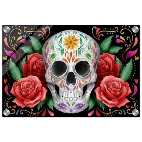 Da Vinci Pop art wall art Print | Vivid Skullscape - Acrylic Print - 30x45 cm / 12x18″ - 