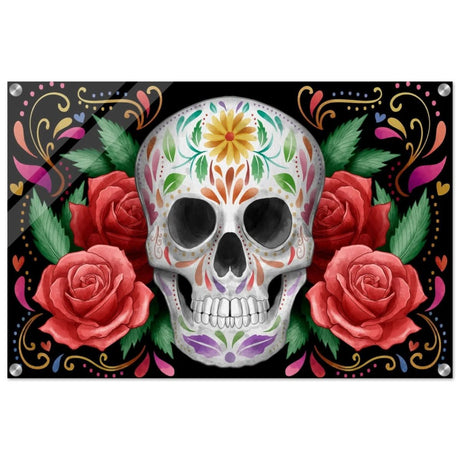 Da Vinci Pop art wall art Print | Vivid Skullscape - Acrylic Print - 50x75 cm / 20x30″ - 