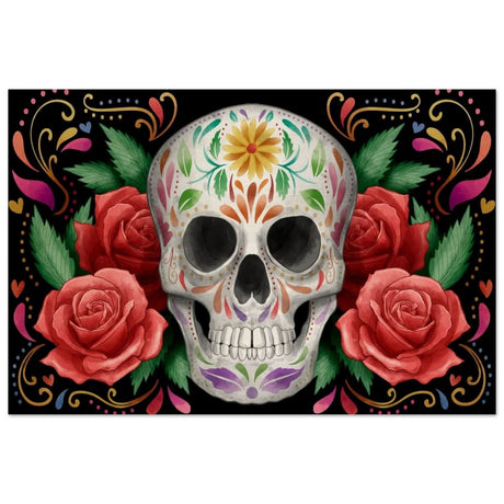 Da Vinci Pop art wall art Print | Vivid Skullscape - Wood Prints - 40x60 cm / 16x24″ - 