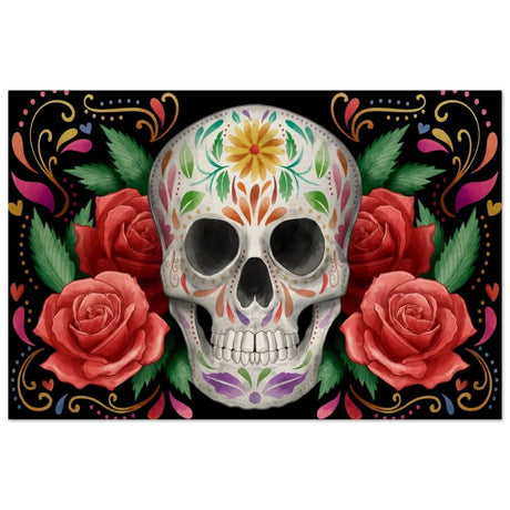 Da Vinci Pop art wall art Print | Vivid Skullscape - Wood Prints - 30x45 cm / 12x18″ - 