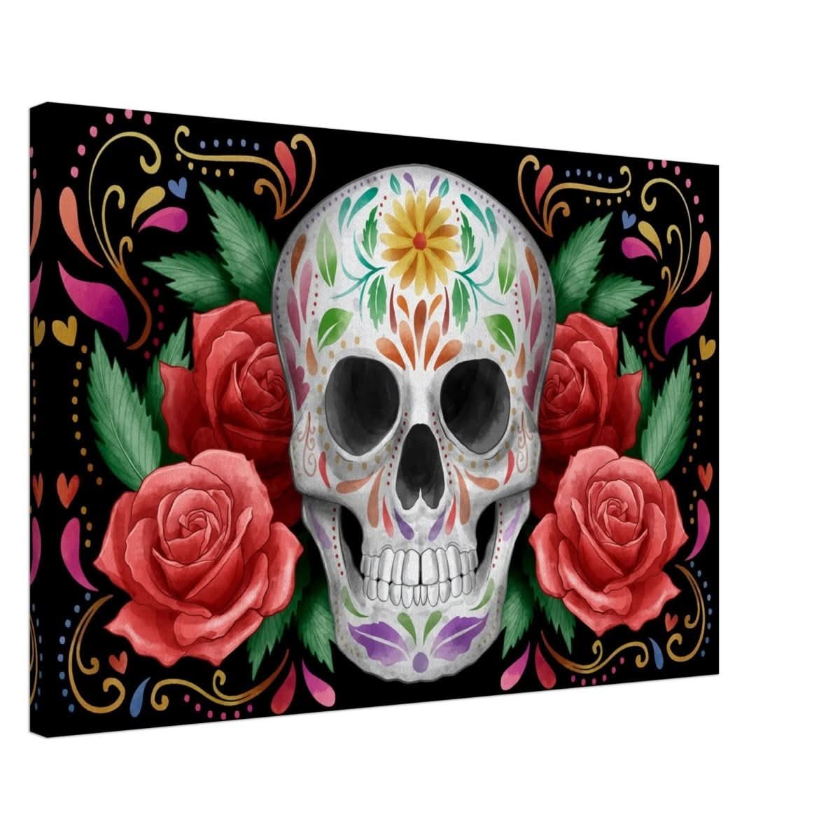 Da Vinci Pop art wall art Print | Vivid Skullscape - Canvas - 50x75 cm / 20x30″ - 