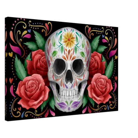 Da Vinci Pop art wall art Print | Vivid Skullscape - Canvas - 50x75 cm / 20x30″ - 