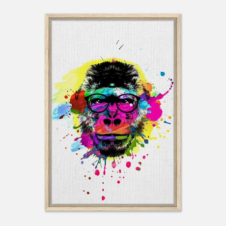 Da Vinci Pop Art Wall art print - Framed Canvas - 50x75 cm / 20x30″ - Wood frame