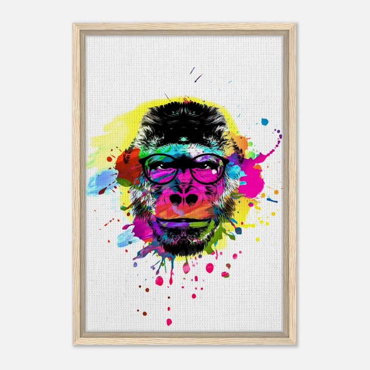 Da Vinci Pop Art Wall art print - Framed Canvas - 40x60 cm / 16x24″ - Wood frame