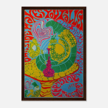 Da Vinci Pop Art Wall art print - Framed Canvas - 50x75 cm / 20x30″ - Dark wood frame
