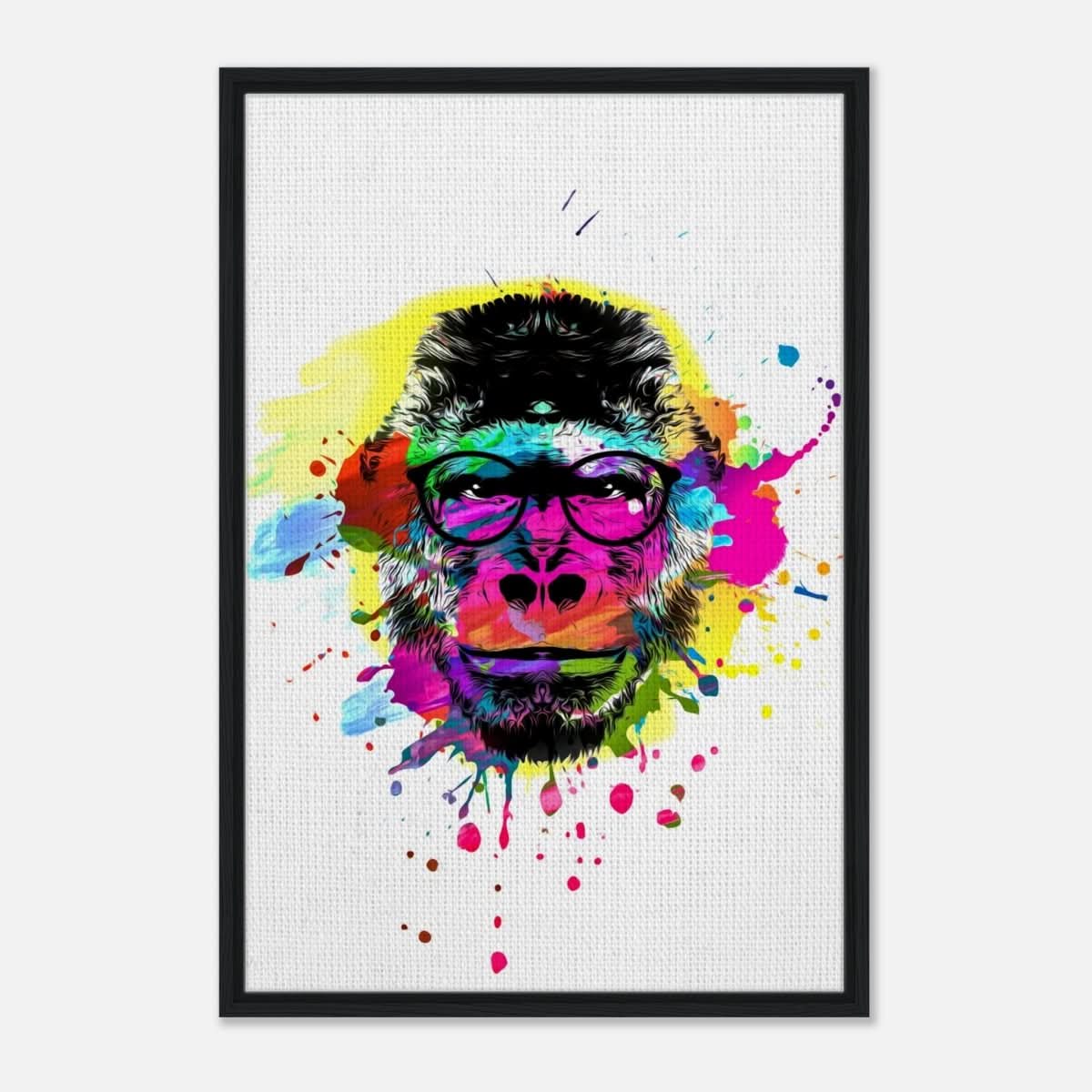 Da Vinci Pop Art Wall art print - Framed Canvas - 60x90 cm / 24x36″ - Black frame