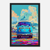 Da Vinci Pop Art Wall art print - Framed Canvas - 40x60 cm / 16x24″ - Black frame