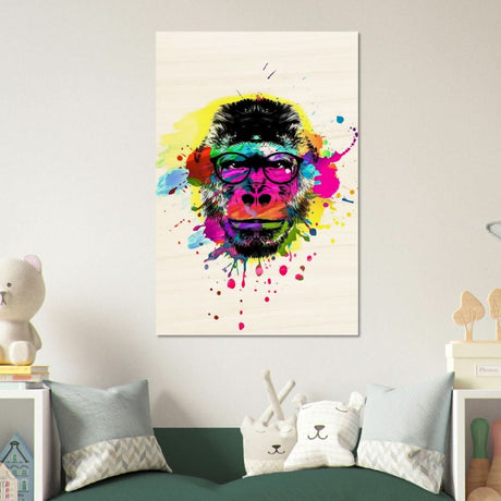 Da Vinci Pop Art Wall art print - Wood Prints - 60x90 cm / 24x36″ - 