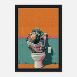 Da Vinci Pop Art Wall art print - Framed Canvas - 30x45 cm / 12x18″ - Black frame