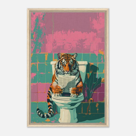 Da Vinci Pop Art Wall art print - Framed Canvas - 50x75 cm / 20x30″ - Wood frame