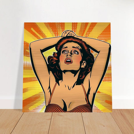 Da Vinci Pop Art Wall art print - Brushed Aluminum Print - 50x50 cm / 20x20″ - 