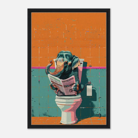 Da Vinci Pop Art Wall art print - Framed Canvas - 50x75 cm / 20x30″ - Black frame