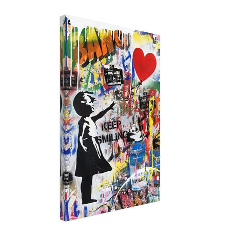 Da Vinci Pop Art Wall Art | Smile - Canvas - 40x60 cm / 16x24″ - Thick