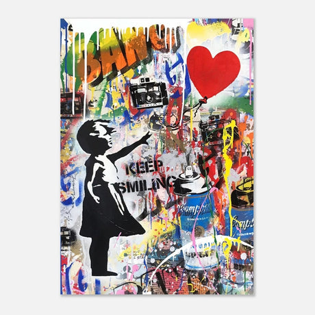 Da Vinci Pop Art Wall Art | Smile - Aluminum Print - 70x100 cm / 28x40″ - 