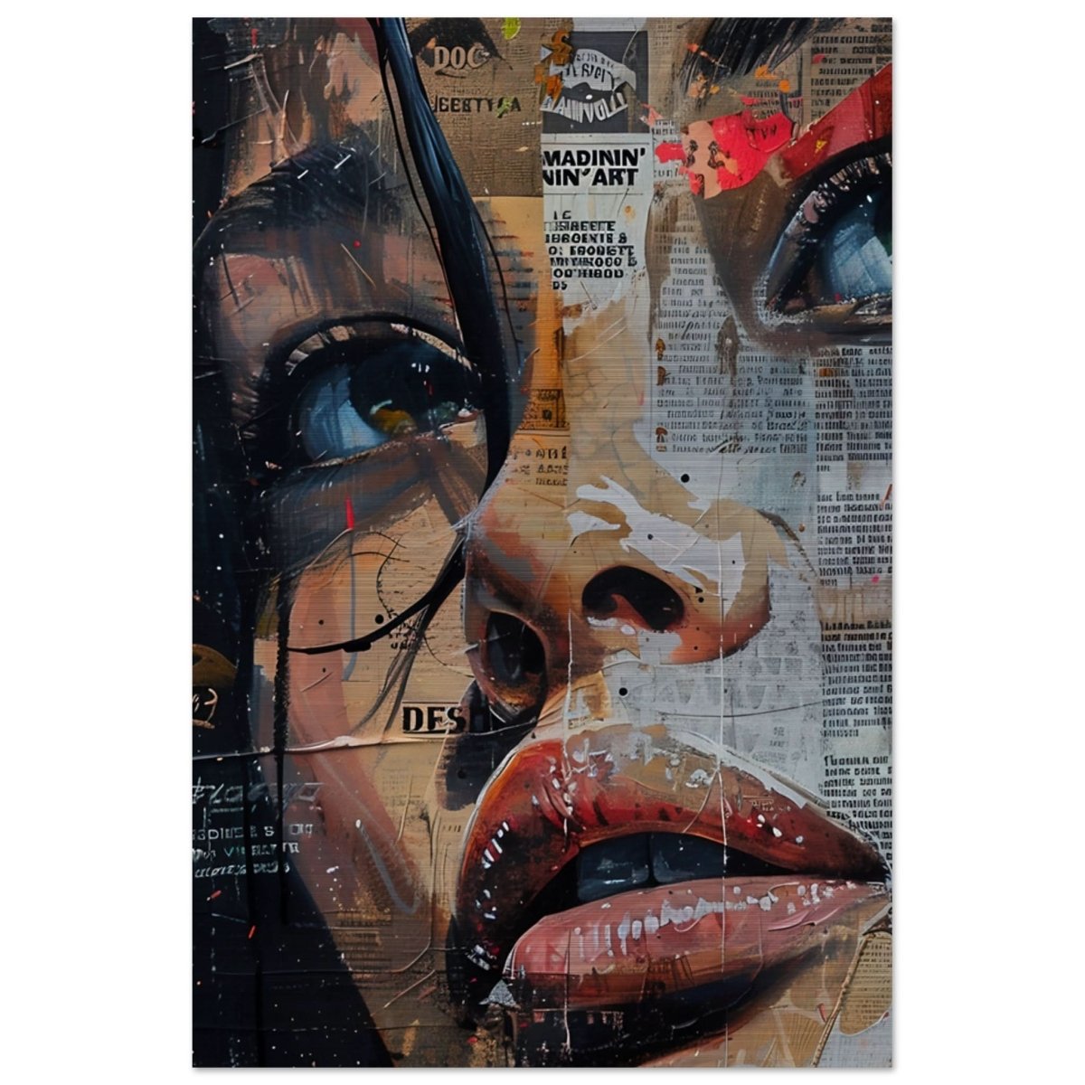Da Vinci Pop Art Wall Art - Brushed Aluminum Print - 30x45 cm / 12x18″ - 