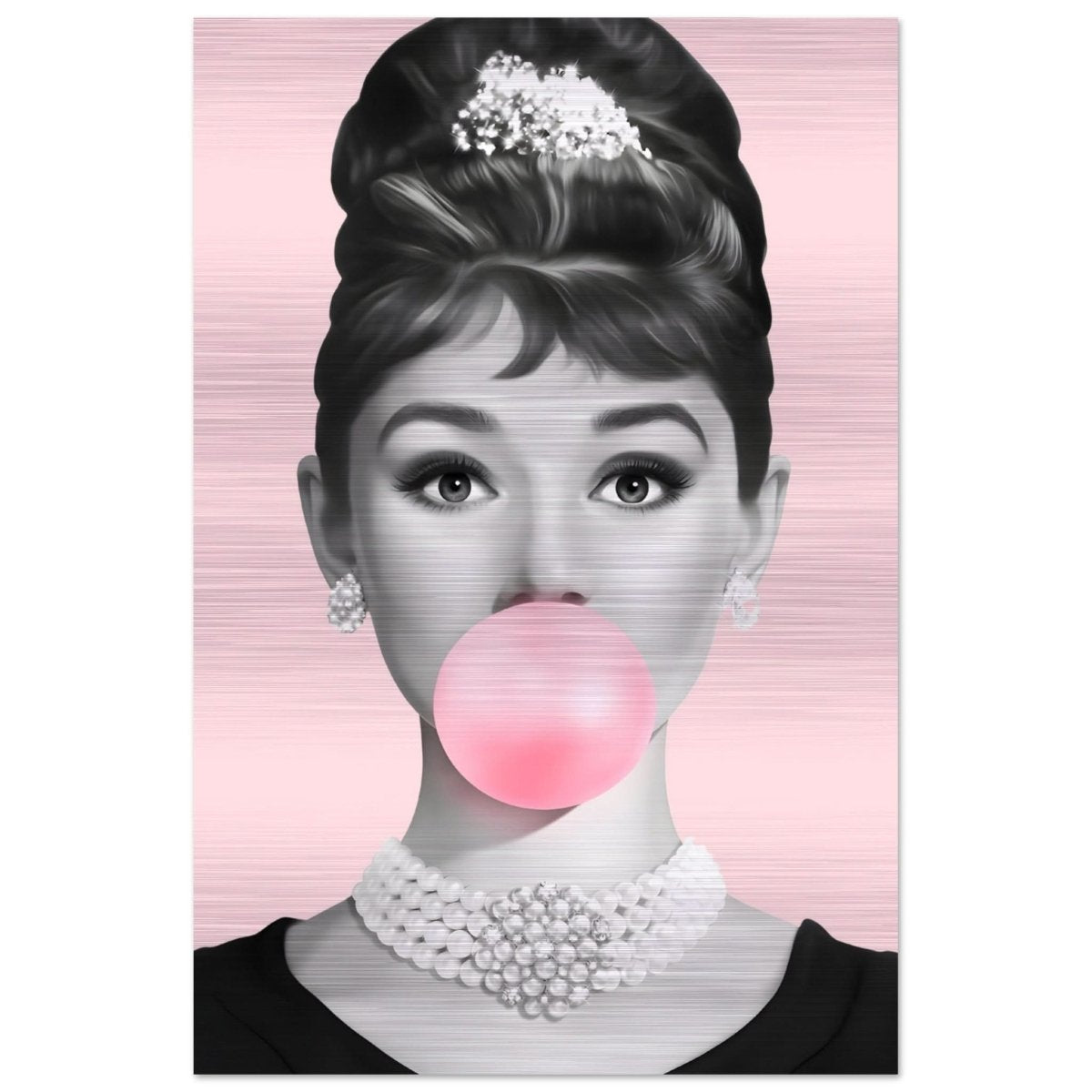 Da Vinci Pop Art Wall Art - Brushed Aluminum Print - 30x45 cm / 12x18″ - 