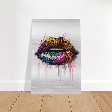Da Vinci Pop Art Wall Art - Brushed Aluminum Print - 40x60 cm / 16x24″ - 