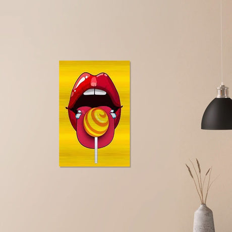 Da Vinci Pop Art Wall Art - Brushed Aluminum Print - 50x75 cm / 20x30″ - 