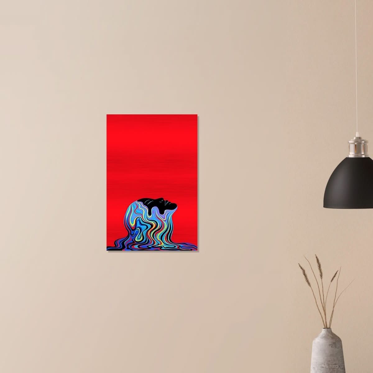 Da Vinci Pop Art Wall Art - Brushed Aluminum Print - 40x60 cm / 16x24″ - 