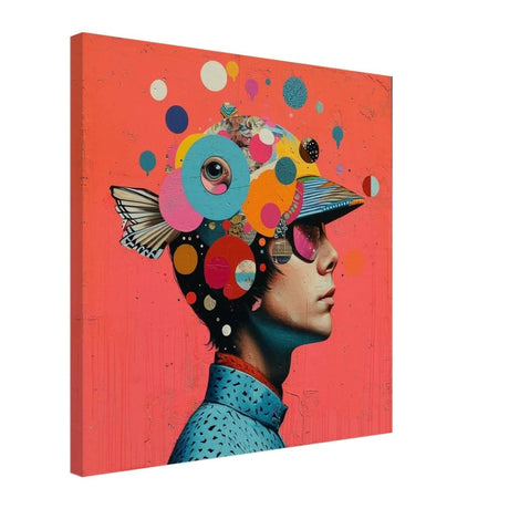Da Vinci Pop Art Wall Art - Canvas - 50x50 cm / 20x20″ - Slim